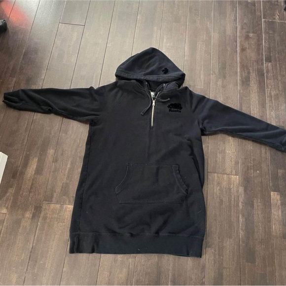 Roots long hoodie sweater (XL) Black - Picture 2 of 4